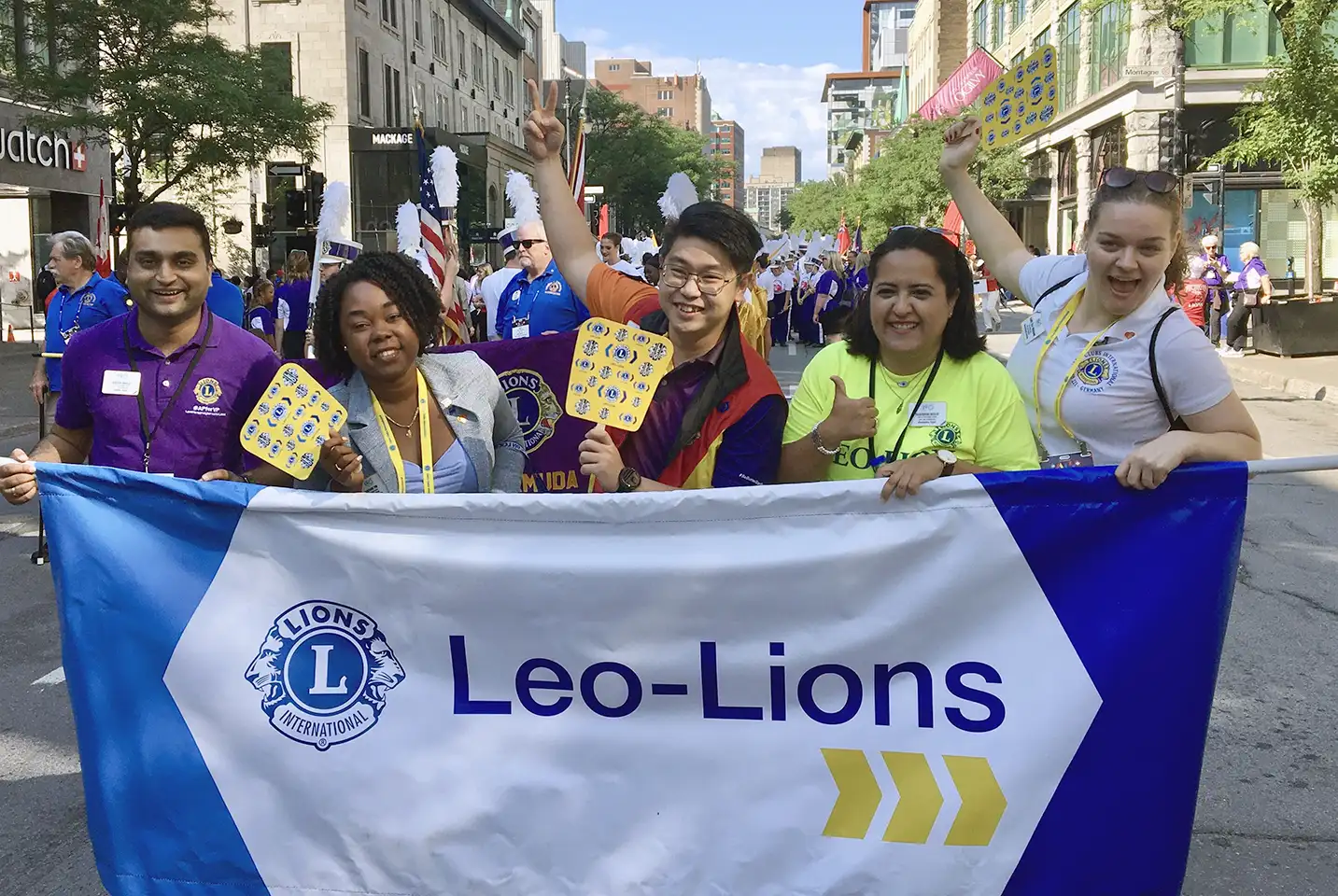 Lions Leo Club members